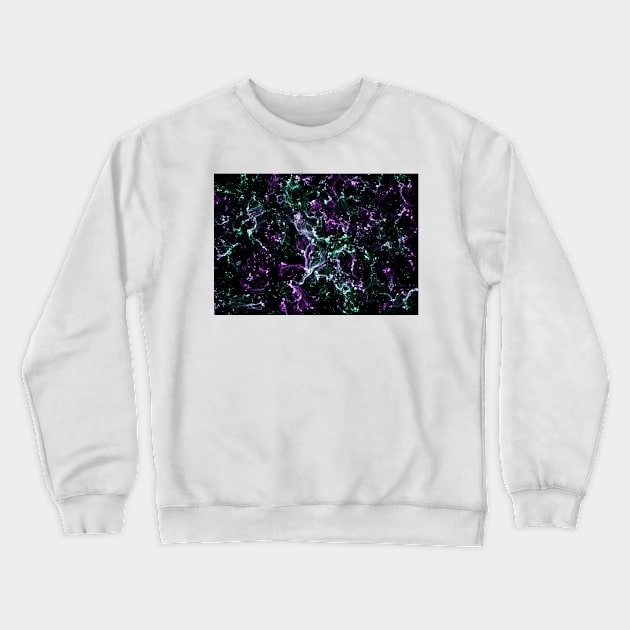 Purple and green nebula Crewneck Sweatshirt by Nerdiant